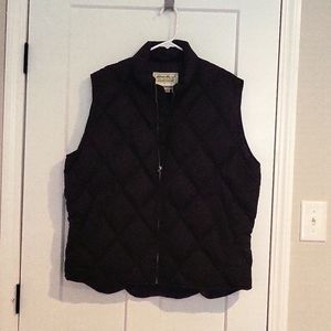 Eddie Bauer Womens zip up Puffer Vest in size L. Original goose down.